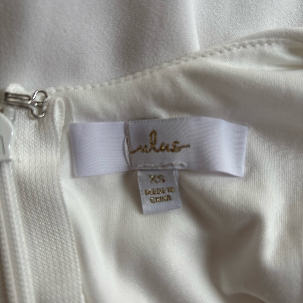 Lulus Infinite Glory White Maxi Dress - Size XS Perfect for Formal Prom Sorority - Picture 3 of 3